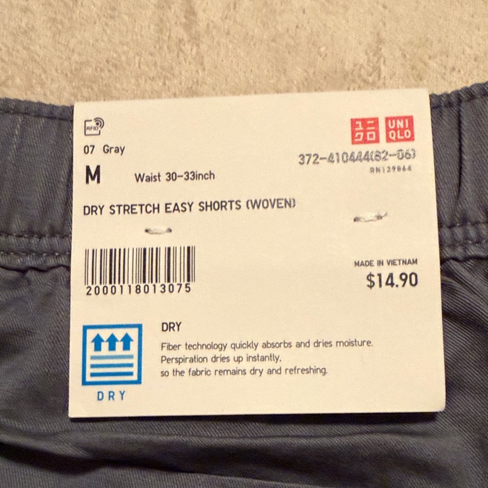 Uniqlo Men's Gray Easy Shorts - M - Picture 3 of 5